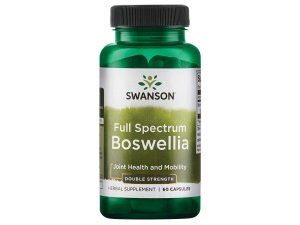 Swanson Boswellia de doble fuerza - Hierba ayurvédica para soporte de flexibilidad y movilidad de las articulaciones - Resina de Boswellia Serrata - (60 cápsulas, 800 mg cada una)
