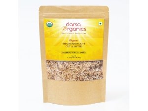 Darsa Organics Shatavari en polvo y Shatavari cortado y tamizado (4 oz, Shatavari cortado y tamizado)
