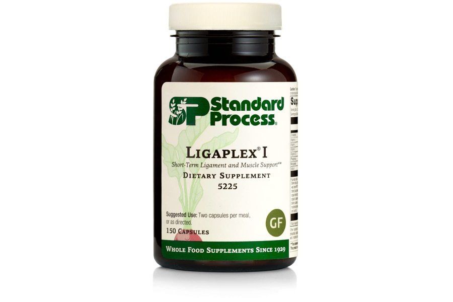 Standard Process Ligaplex I - Suplemento alimenticio integral, suplemento de manganeso, salud ósea y fortaleza ósea, soporte articular con fósforo, shitake, lactato de calcio, raíz de remolacha y más - 150 cápsulas
