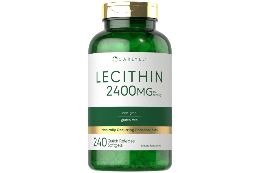Lecitina Carlyle 2400 mg | 240 cápsulas de gelatina blanda | Suplemento de fosfolípidos | Sin OGM, sin gluten