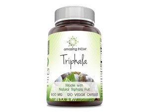 Increíble suplemento natural de Triphala de la India | 500 mg por porción | 120 Cápsulas Vegetales | Sin OGM | Sin gluten | Hecho en EE.UU.