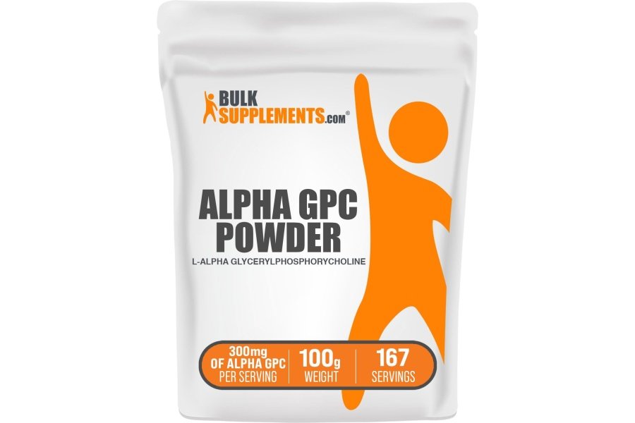 BulkSupplements.com Alpha GPC en polvo - Suplementos de colina, Alpha GPC 300 mg - Suplementos de acetilcolina, sin sabor y sin gluten, 600 mg por porción, 100 g (3,5 oz) (paquete de 1)