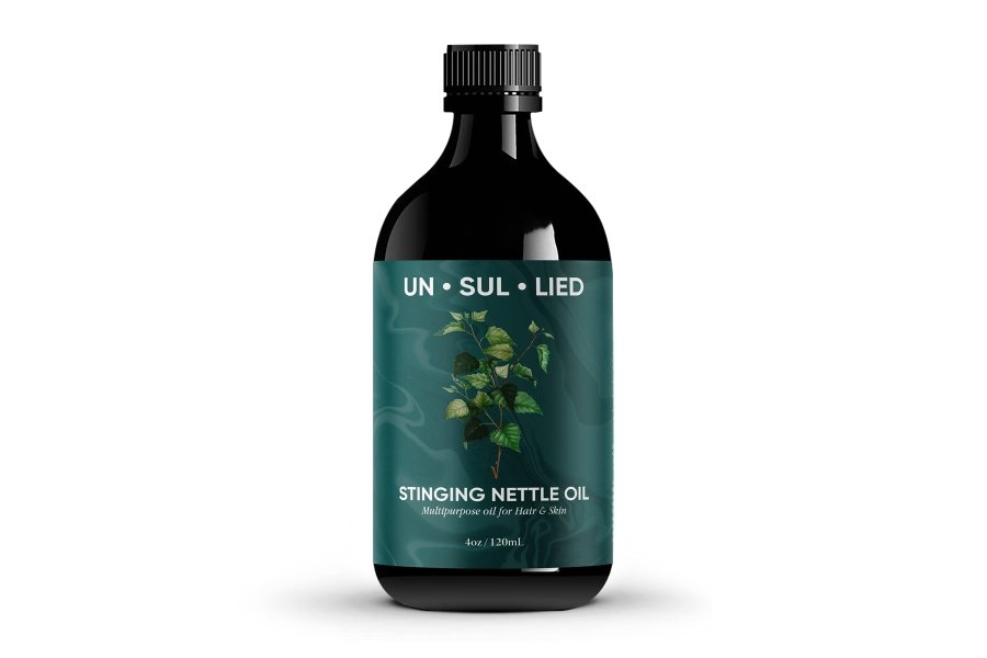 Aceite multiusos de ortiga para el crecimiento del cabello y la piel, calmante, suavizante, hidratante para hombres y mujeres, todo natural, 4 oz