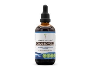 Secretos de la tribu Extracto líquido sin alcohol de manzanilla, Suplemento de tintura de flores secas de manzanilla (Matricaria Recutita) (4 FL OZ)