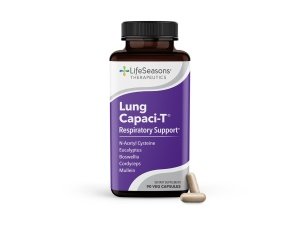 Lung Capaci-T - Suplemento de apoyo respiratorio - CoQ10, N-acetilcisteína, boswellia, eucalipto, gordolobo, té verde, ortiga y menta - Aumenta la capacidad de oxígeno y reduce la mucosidad - 90 cápsulas