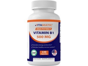 Vitamatic Vitamina B1 (Tiamina) 500 mg, 120 Cápsulas