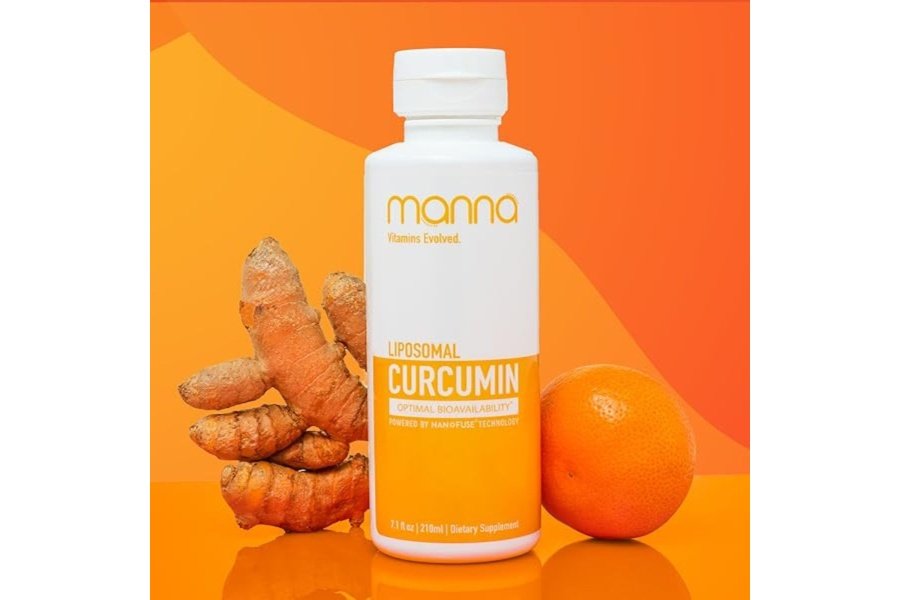 Manna Vitamins Curcumina líquida liposomal evolucionada para absorción avanzada El mejor suplemento de cúrcuma para una vida saludable