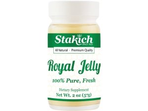 Jalea real fresca Stakich - Pura, totalmente natural - Sin aditivos/sabores/conservantes añadidos - 2 onzas (57 gramos)