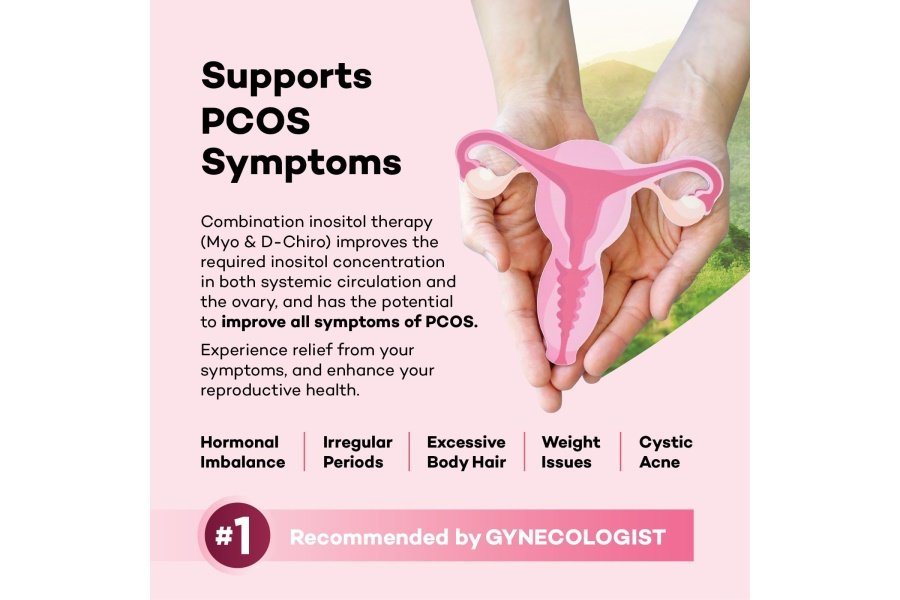 Myo-Inositol y D-Chiro Inositol con suplemento de folato - Proporción 40:1 2000 mg Cápsulas de Myo y D-Chiro Inositol, Suplementos de apoyo a la fertilidad para mujeres, Apoyo ovárico saludable y equilibrio hormonal para mujeres - Image 3