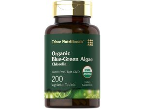 Carlyle Chlorella Algas Verdes Azules 250 mg | 200 tabletas | Suplemento vegetariano, sin OGM, sin gluten | Nutricionales Tahoe