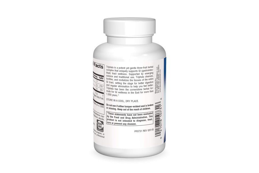 Planetary Herbals Triphala Gold 550 mg, limpiador para el bienestar del tracto gastrointestinal, 60 cápsulas vegetarianas - Image 2
