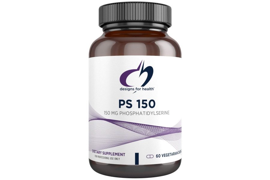 Designs for Health PS 150 cápsulas de fosfatidilserina - Suplemento de fosfatidilserina de girasol sin soja de 150 mg - Puede ayudar a apoyar la salud cerebral (60 cápsulas)