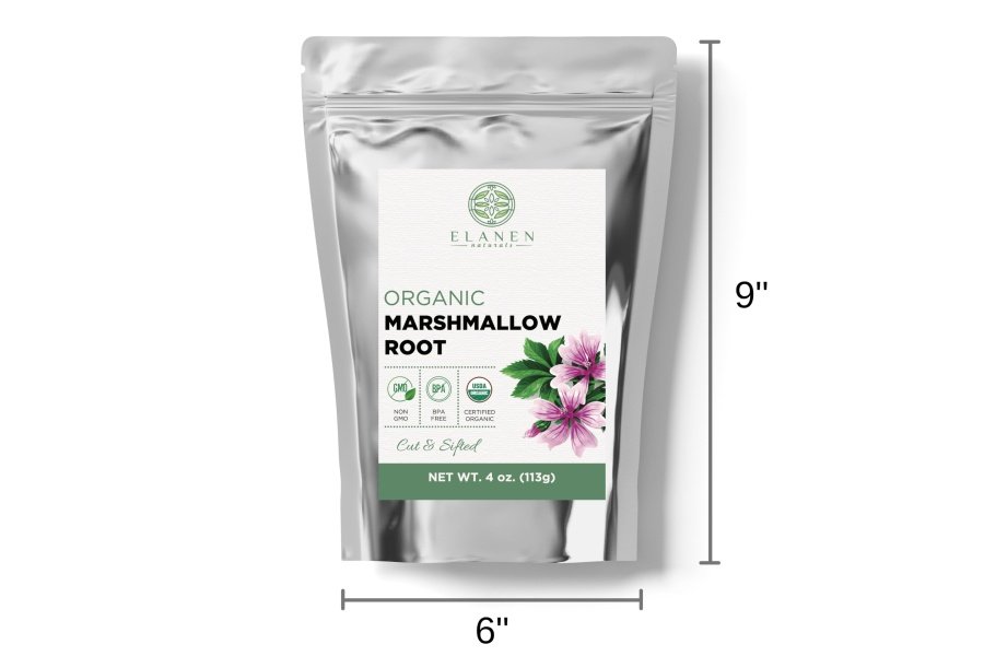 Hierba de raíz de malvavisco orgánica 4 oz. (113 g), raíz de malvavisco orgánica certificada por el USDA a granel, raíz de malvavisco, Althaea officinalis, raíz de malvavisco, té de raíz de malvavisco, hierba Althea, cortada y tamizada - Image 3