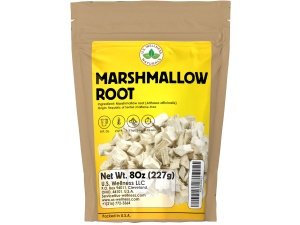 Hierba de raíz de malvavisco 8 oz. (227 g) | Té de raíz de malvavisco sin OGM | No irradiado | Cortes gruesos de raíz de malvavisco | Althaea Officinalis Redix