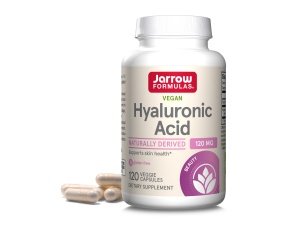 Jarrow Formulas Ácido hialurónico 120 mg, suplemento dietético, apoyo a la salud de la piel, 120 cápsulas vegetales, suministro para hasta 60 días