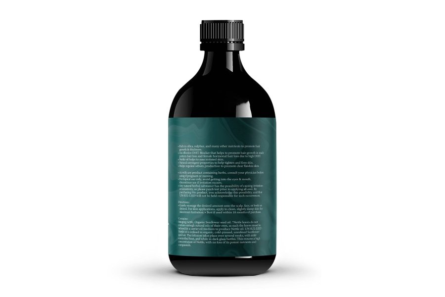 Aceite multiusos de ortiga para el crecimiento del cabello y la piel, calmante, suavizante, hidratante para hombres y mujeres, todo natural, 4 oz - Image 7