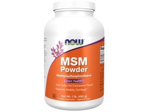 NOW Foods Suplementos, polvo de MSM (metilsulfonilmetano), apoya el cartílago saludable*, la salud de las articulaciones*, 1 libra