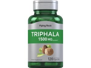 Piping Rock Triphala Cápsulas 1500 mg | 120 unidades | Suplemento sin OGM y sin gluten