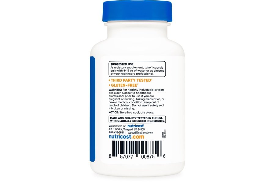 Nutricost CDP Colina (Citicolina) 300 mg, 60 cápsulas vegetarianas - Sin OGM, Apto para vegetarianos, Sin gluten... - Image 4