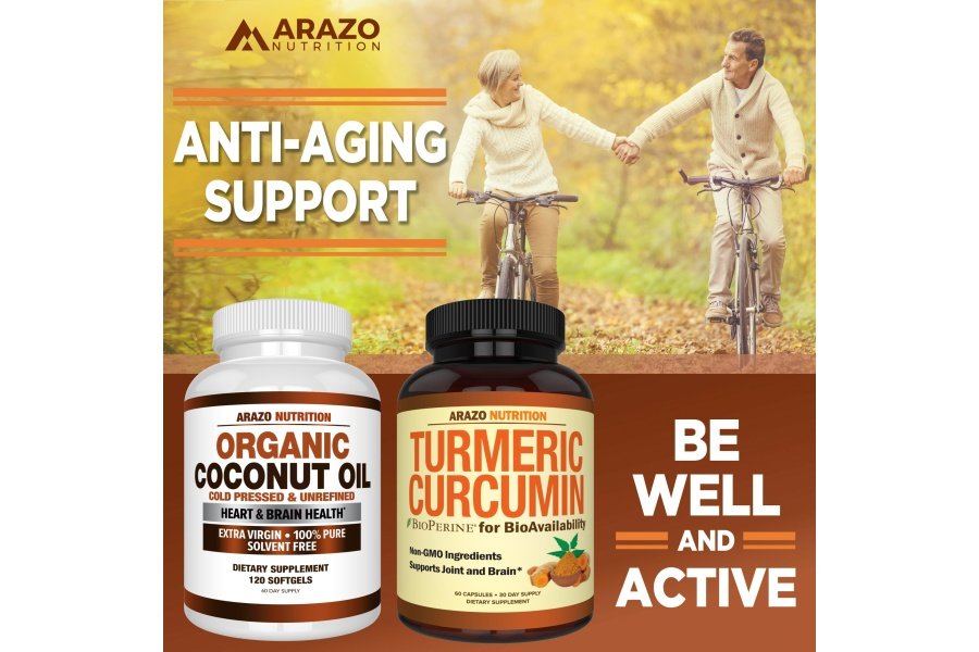 Arazo Nutrition Aceite de Coco Orgánico 2000 MG - 100% Virgen Extra Sin Refinar Prensado en Frío para Soporte de Peso, Piel, Cabello, Uñas - 120 Cápsulas de Gel Blando - Image 6