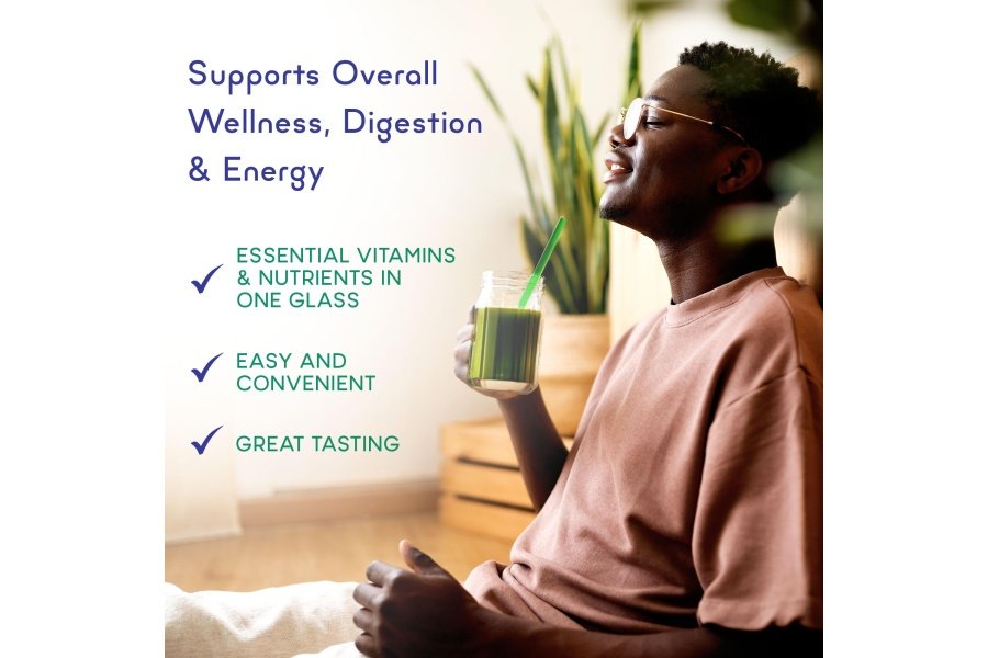 Polvo SuperGreens orgánico Zena Greens | Bañera de 30 días | Más de 70 ingredientes de superalimentos | Fibra 3G | 0 Azúcar | Frutas, verduras, hierbas, hidratación, antioxidantes, prebióticos y probióticos y mezclas digestivas - Image 7
