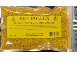 POLEN DE ABEJA Gránulos de polen de abeja 100% puro y natural, 7 oz