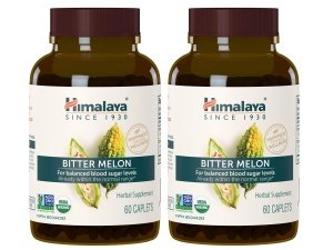 Suplemento herbario orgánico de melón amargo/Karela de Himalaya, soporte glucémico y control de peso, orgánico certificado por USDA, sin OGM, vegano, 660 mg, 60 cápsulas a base de plantas, paquete de 2