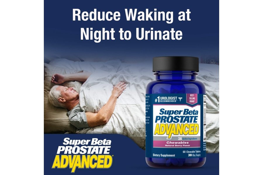 Super Beta Prostate Advanced Chewables - Suplemento de apoyo a la próstata para la salud de los hombres (60 masticables, 1 botella) - Image 7