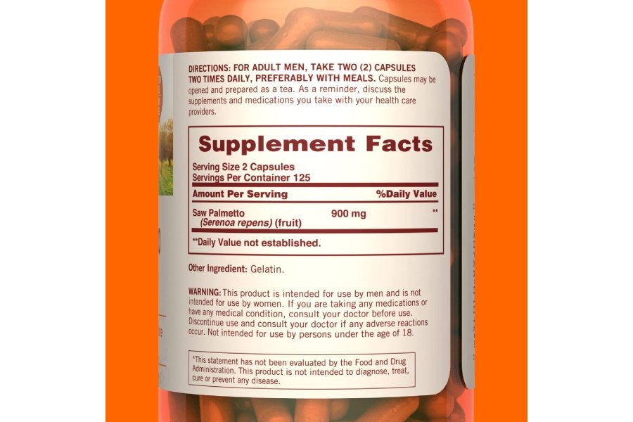 Suplemento Sundown Saw Palmetto, apoya la salud de los hombres, 250 cápsulas - Image 3