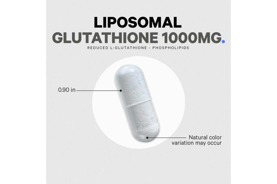 Codeage Glutatión liposomal 1000 mg, complejo de fosfolípidos antioxidantes GlutaONE, suplemento de cápsulas reducidas de L-glutatión, aceite de girasol sin OGM y fosfolípidos esenciales de lecitina, vegano, 60 ct - Image 9