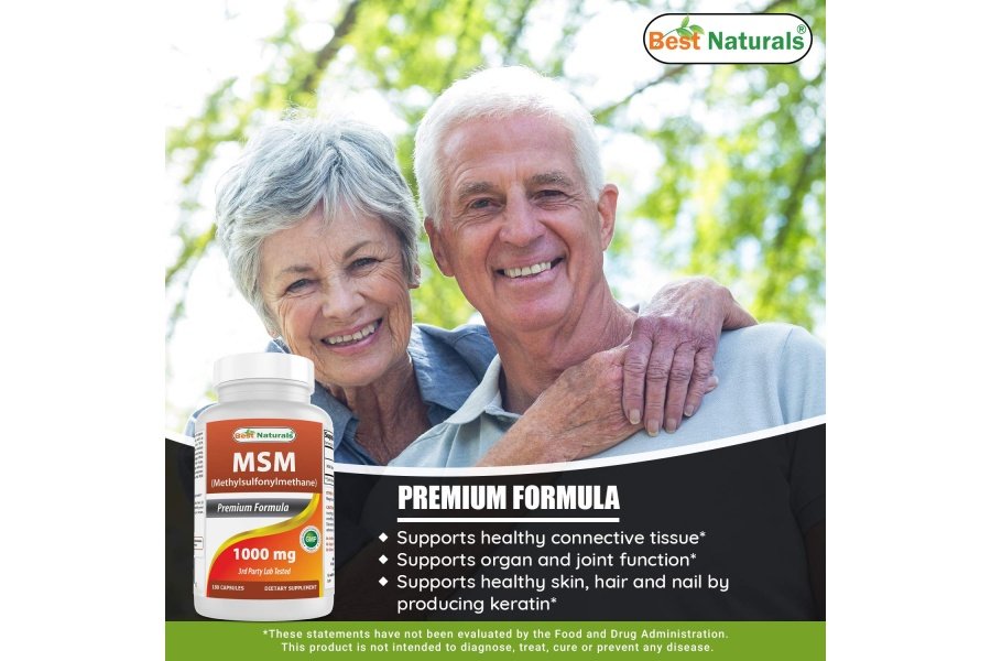 Best Naturals MSM 1000 mg 180 Cápsulas - Image 4