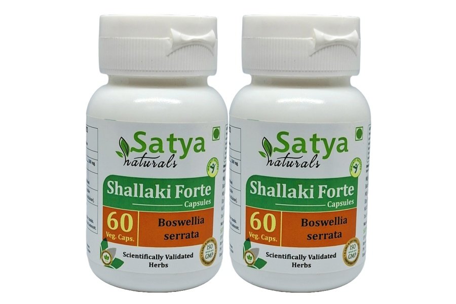 Cápsulas Forte genéricas Shallaki (Boswellia Serrata), 60 unidades (paquete de 2)