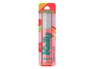 Lip Smacker Rolly Lip Gloss, diseño clásico de bola rodante para una sensación refrescante, brillo hidratante y humectante – Fresa - Available Now