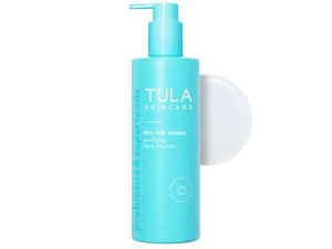 Limpiador facial purificante TULA Skin Care Cult Classic: lavado facial gigante, suave y eficaz, desmaquillante, nutritivo e hidratante, 11.8 oz. - Available Now